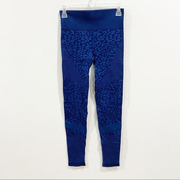 Varley Quincy Tight Navy Leopard Leggings Size Small - Picture 3 of 15